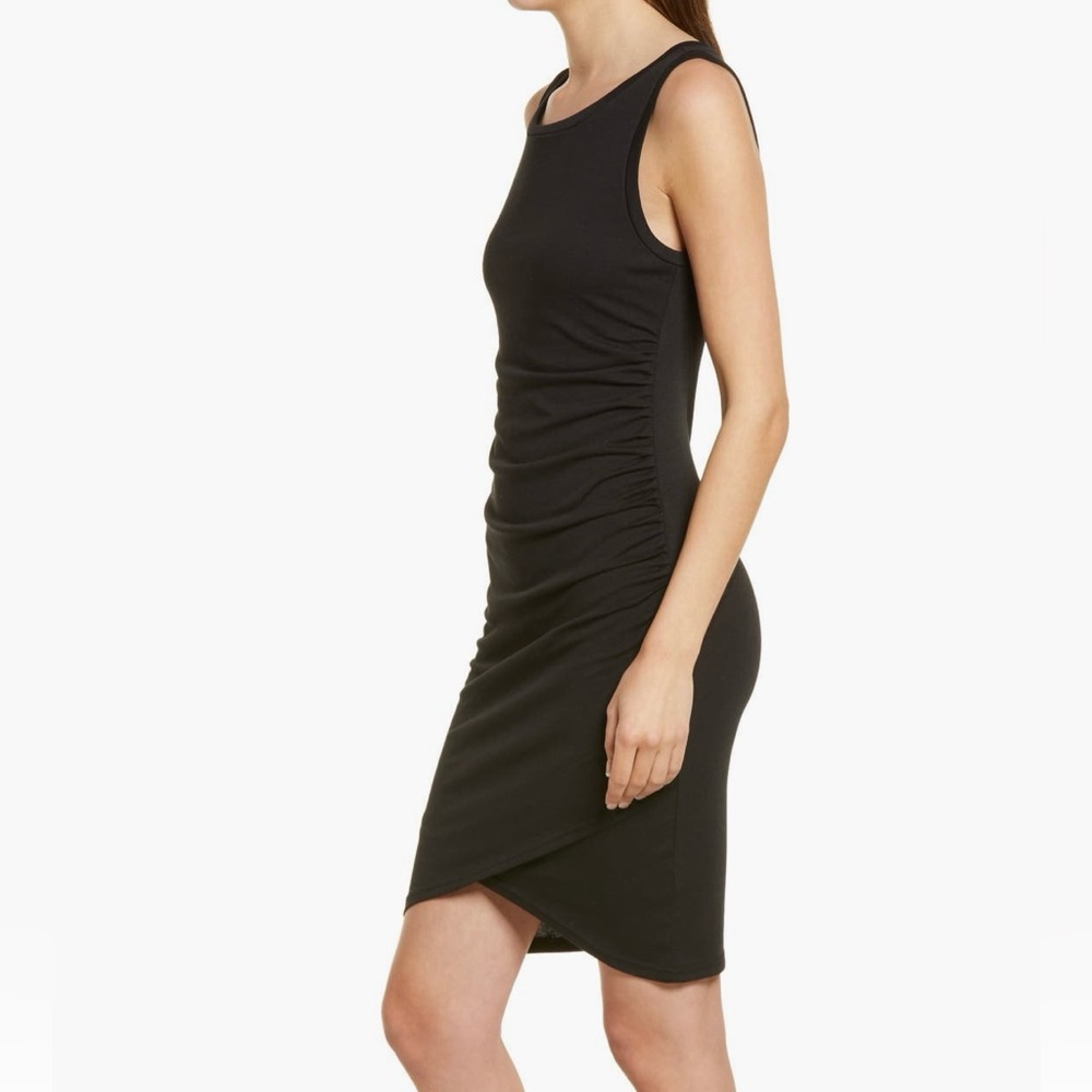Black Ruched Dress
